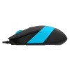 MOUSE A4tech, PC sau NB, cu fir, USB, optic, 1600 dpi, butoane/scroll 4/1, buton selectare viteza, negru / albastru, &quot;FM10 Blue&quot; (include TV 0.18lei)