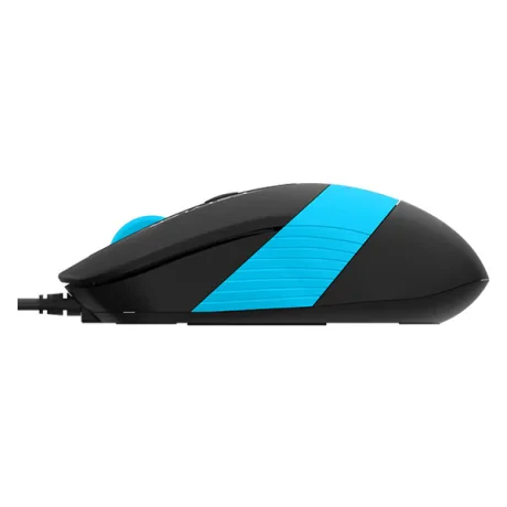 MOUSE A4tech, PC sau NB, cu fir, USB, optic, 1600 dpi, butoane/scroll 4/1, buton selectare viteza, negru / albastru, &quot;FM10 Blue&quot; (include TV 0.18lei)