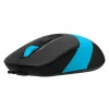 MOUSE A4tech, PC sau NB, cu fir, USB, optic, 1600 dpi, butoane/scroll 4/1, buton selectare viteza, negru / albastru, &quot;FM10 Blue&quot; (include TV 0.18lei)