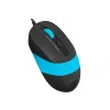 MOUSE A4tech, PC sau NB, cu fir, USB, optic, 1600 dpi, butoane/scroll 4/1, buton selectare viteza, negru / albastru, &quot;FM10 Blue&quot; (include TV 0.18lei)