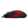 MOUSE A4tech, PC sau NB, cu fir, USB, optic, 1600 dpi, butoane/scroll 4/1, buton selectare viteza, negru / rosu, &quot;FM10 Red&quot; (include TV 0.18lei)