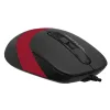 MOUSE A4tech, PC sau NB, cu fir, USB, optic, 1600 dpi, butoane/scroll 4/1, buton selectare viteza, negru / rosu, &quot;FM10 Red&quot; (include TV 0.18lei)