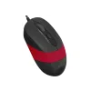 MOUSE A4tech, PC sau NB, cu fir, USB, optic, 1600 dpi, butoane/scroll 4/1, buton selectare viteza, negru / rosu, &quot;FM10 Red&quot; (include TV 0.18lei)