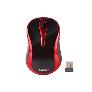 MOUSE A4tech, PC sau NB, wireless, 2.4GHz, optic, 1000 dpi, butoane/scroll 3/1, , negru / rosu, &quot;G3-280N-BR&quot; (include TV 0.18lei)