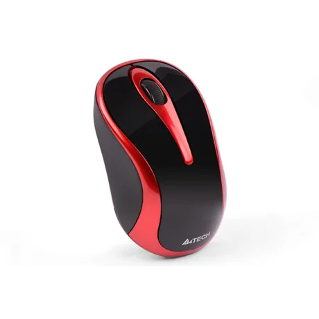 MOUSE A4tech, PC sau NB, wireless, 2.4GHz, optic, 1000 dpi, butoane/scroll 3/1, , negru / rosu, &quot;G3-280N-BR&quot; (include TV 0.18lei)