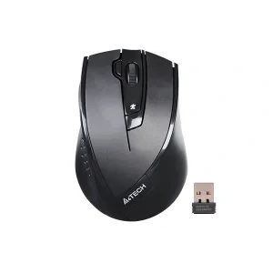 MOUSE A4tech, PC sau NB, wireless, 2.4GHz, optic, 2000 dpi, butoane/scroll 5/1, buton selectare viteza, negru, &quot;G9-730FX-BK&quot; (include TV 0.18lei)