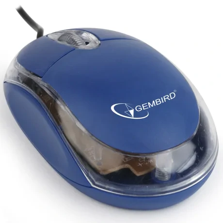 MOUSE GEMBIRD, PC sau NB, cu fir, USB, optic, 1000 dpi, butoane/scroll 3/1, , albastru, &quot;MUS-U-01-BT&quot; (include TV 0.18lei)