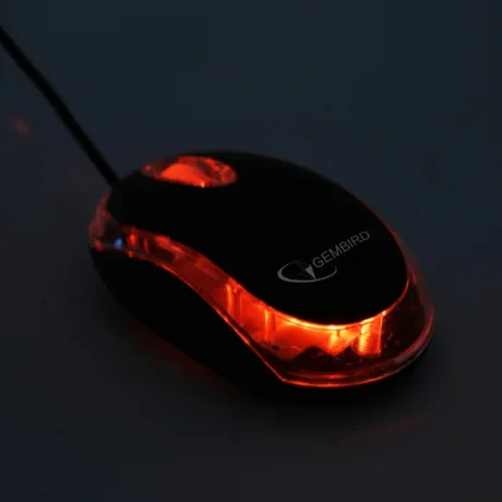 MOUSE GEMBIRD, PC sau NB, cu fir, USB, optic, 1000 dpi, butoane/scroll 3/1, , albastru, &quot;MUS-U-01-BT&quot; (include TV 0.18lei)