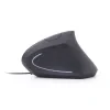 MOUSE GEMBIRD, PC sau NB, cu fir, USB, optic, 3200 dpi, butoane/scroll 6/1, ergonomic, negru, &quot;MUS-ERGO-01&quot; (include TV 0.18lei)