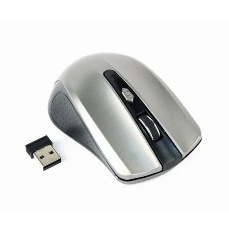 MOUSE GEMBIRD, PC sau NB, wireless, 2.4GHz, optic, 1600 dpi, butoane/scroll 4/1, , negru / gri, "MUSW-4B-04-BG" (include TV 0.18lei)