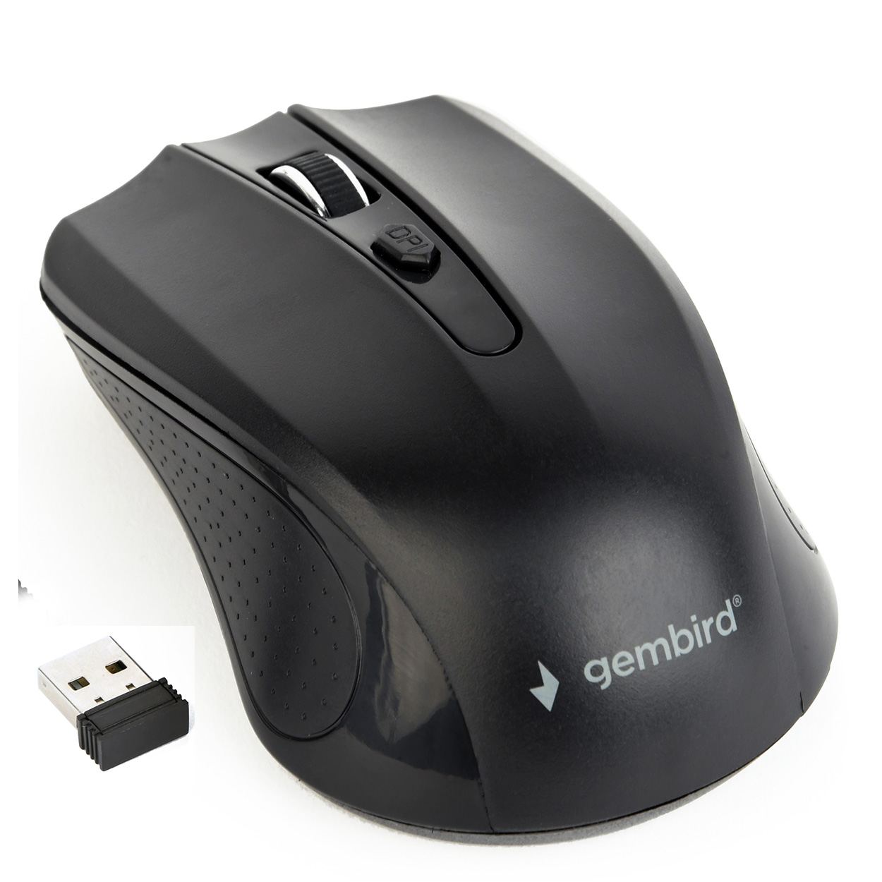 MOUSE GEMBIRD, PC sau NB, wireless, 2.4GHz, optic, 1600 dpi, butoane/scroll 4/1, , negru, "MUSW-4B-04" (include TV 0.18lei) thumb