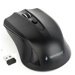 MOUSE GEMBIRD, PC sau NB, wireless, 2.4GHz, optic, 1600 dpi, butoane/scroll 4/1, , negru, &quot;MUSW-4B-04&quot; (include TV 0.18lei)