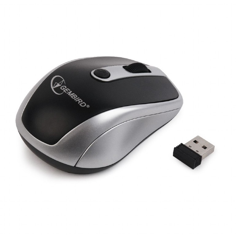 MOUSE GEMBIRD, PC sau NB, wireless, 2.4GHz, optic, 1600 dpi, butoane/scroll 6/1, , negru / gri, "MUSW-6B-02-BG" (include TV 0.18lei) thumb