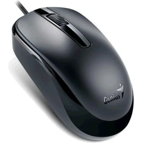 MOUSE Genius, "DX-120", PC sau NB, cu fir, USB, optic, 1000 dpi, butoane/scroll 3/1, , negru, "31010105100" (include TV 0.18lei)