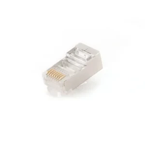 MUFA RJ-45 GEMBIRD pt. cablu FTP, SFTP, Cat6, RJ-45 (T), ecranat, plastic cu metal, 50 buc, &quot;PLUG6SP/50&quot;