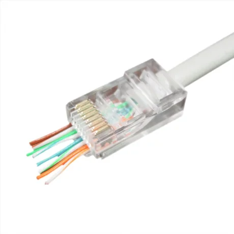 MUFA RJ-45 GEMBIRD pt. cablu UTP, Cat5e, RJ-45 (T) | RJ-45 (T) tip pass-through, plastic, 10 buc, &quot;LC-PTU-01/10&quot;