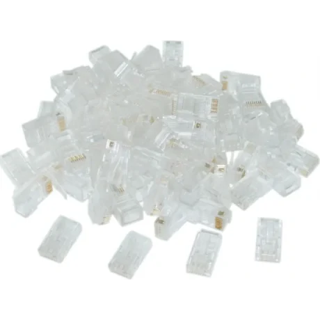 MUFA RJ-45 GEMBIRD pt. cablu UTP, Cat6, RJ-45 (T), plastic, 50 buc, &quot;LC-8P8C-002/50&quot;