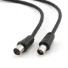 PATCH CORD  COAXIAL GEMBIRD, RG59,  1.8m, male to female, negru &quot;CCV-515&quot;
