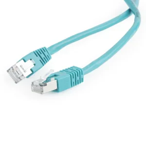 PATCH CORD FTP GEMBIRD Cat5e, cupru-aluminiu, 0.5 m, verde, AWG26, ecranat &quot;PP22-0.5M/G&quot; (include TV 0.06 lei)