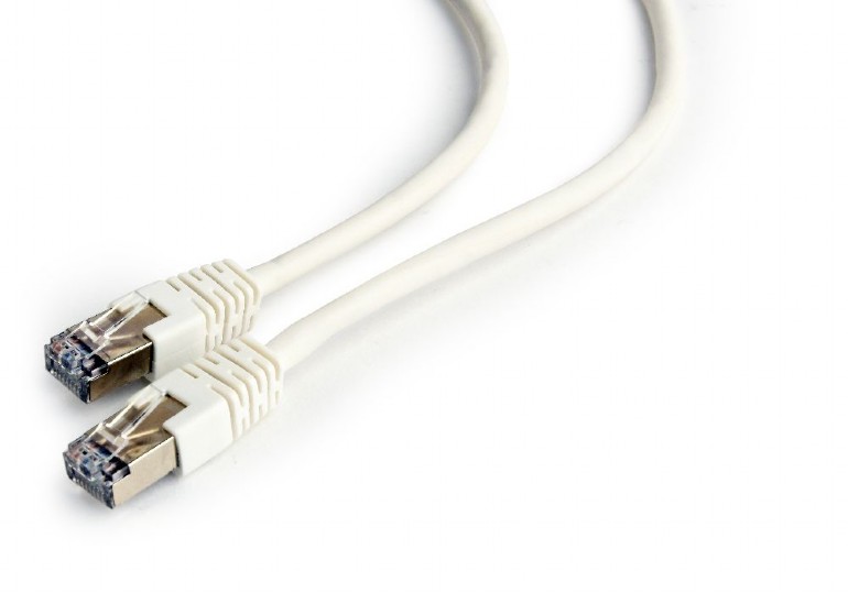 PATCH CORD FTP GEMBIRD Cat6, cupru-aluminiu, 0.5 m, alb, AWG26, ecranat "PP6-0.5M/W" (include TV 0.06 lei) thumb