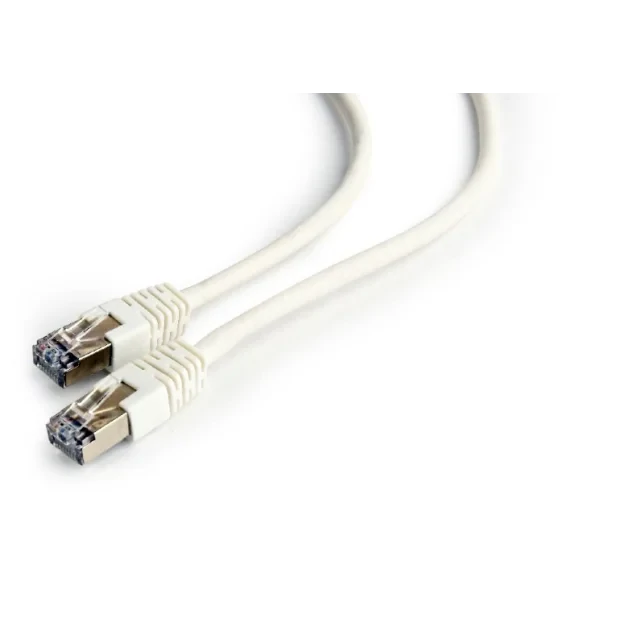 PATCH CORD FTP GEMBIRD Cat6, cupru-aluminiu, 0.5 m, alb, AWG26, ecranat &quot;PP6-0.5M/W&quot; (include TV 0.06 lei)