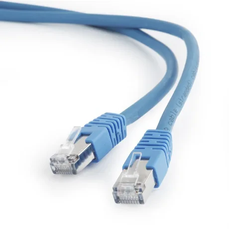 PATCH CORD S/FTP GEMBIRD Cat6a, LSZH, cupru, 1 m, albastru, AWG27, dublu ecranat &quot;PP6A-LSZHCU-B-1M&quot; (include TV 0.06 lei)