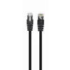 PATCH CORD S/FTP GEMBIRD Cat6a, LSZH, cupru, 1 m, negru, AWG27, dublu ecranat &quot;PP6A-LSZHCU-BK-1M&quot; (include TV 0.06 lei)