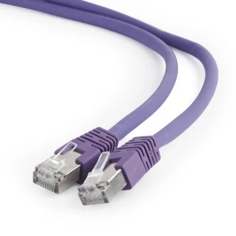 PATCH CORD S/FTP GEMBIRD Cat6a, LSZH, cupru, 2 m, violet, AWG27, dublu ecranat "PP6A-LSZHCU-V-2M" (include TV 0.8lei)