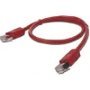 PATCH CORD UTP GEMBIRD Cat5e, cupru-aluminiu, 1 m, rosu, AWG26, "PP12-1M/R" (include TV 0.06 lei)
