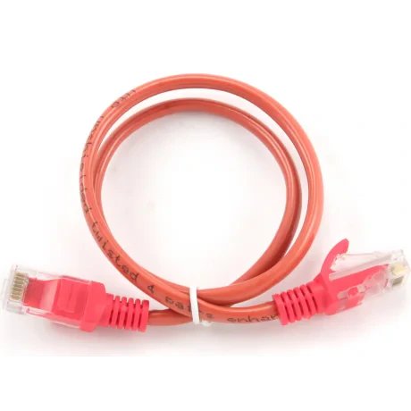 PATCH CORD UTP GEMBIRD Cat5e, cupru-aluminiu, 2 m, rosu, AWG26, &quot;PP12-2M/R&quot; (include TV 0.06 lei)