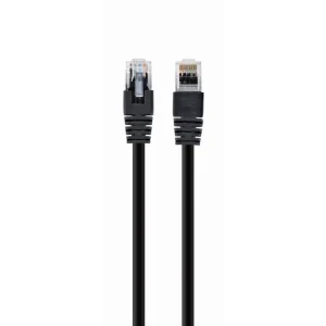 PATCH CORD UTP GEMBIRD Cat6, cupru-aluminiu, 1 m, negru, AWG26, &quot;PP6U-1M/BK&quot; (include TV 0.18lei)