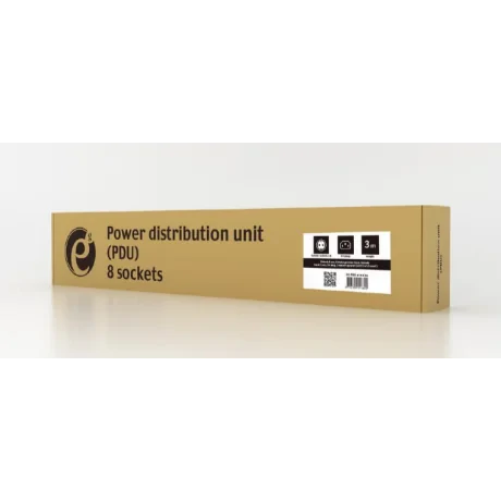 PDU GEMBIRD 1U pt. rack 19 inch, 8 prize Schuko, intrare IEC, max 10 A, on/off, 3 m, "EG-PDU-014-C14" (include TV 8.00 lei)