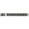 PDU GEMBIRD 1U pt. rack 19 inch, 8 prize Schuko, intrare IEC, max 10 A, on/off, 3 m, "EG-PDU-014-C14" (include TV 8.00 lei)