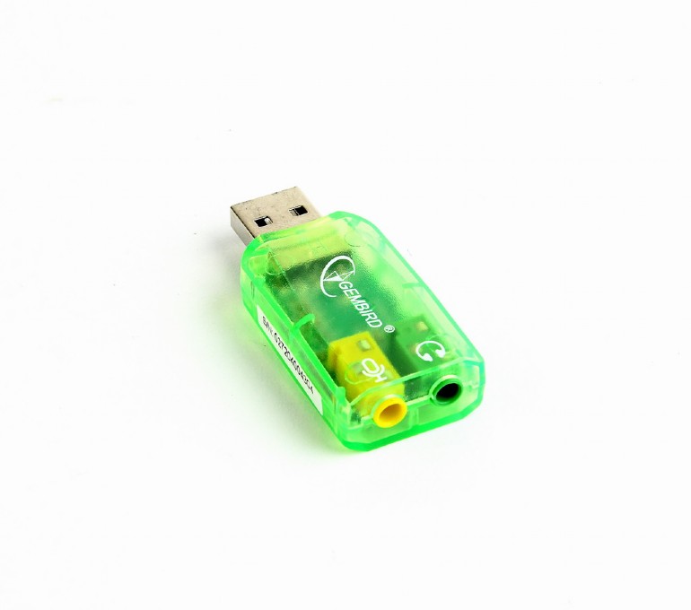 PLACA de SUNET GEMBIRD, extern, interfata USB, conectori 3.5 mm jack, "SC-USB-01" thumb