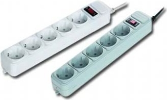 PRELUNGITOR GEMBIRD, Schuko x 5, conectare prin Schuko (T), cablu 4.5 m, 16 A, protectie supratensiune, protectie copii, gri, "SPG3-B-15C" (include TV 0.8lei) thumb