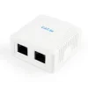 PRIZA RJ-45 aplicabila cu 2 iesiri GEMBIRD pt. cablu UTP, Cat5e, Krone (LSA) x 2 | RJ-45 (M) x 2, plastic, 1 buc, &quot;NCAC-2U5E-01&quot;