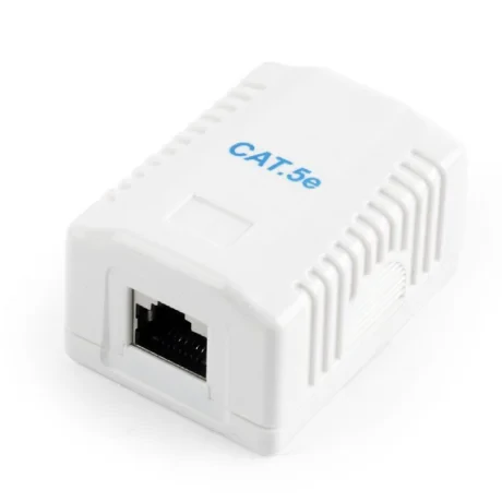 PRIZA RJ-45 cu 1 iesire, GEMBIRD pt. cablu FTP, Cat5e, conector Krone (LSA) la RJ-45 (M), ecranat, plastic, 1 buc.,  &quot;NCAC-1F5E-01&quot;