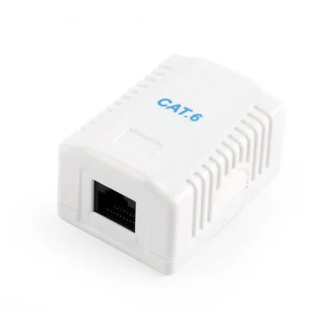 PRIZA RJ45 GEMBIRD Cat6. pt.  UTP, 1 x RJ45, include kit montare, white, &quot;NCAC-1U6-01&quot;