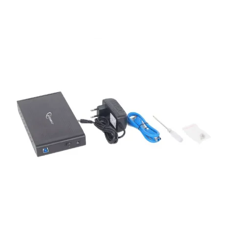 RACK extern GEMBIRD, extern pt. HDD, 3.5 inch, S-ATA, interfata PC USB 3.0, aluminiu, negru, &quot;EE3-U3S-3&quot; (include TV 0.8lei)