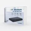 RACK extern GEMBIRD, pt HDD/SSD, 2.5 inch, S-ATA, interfata PC USB 3.1, aluminiu, negru, &quot;EE2-U3S-6&quot; (include TV 0.8lei)