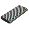 RACK extern GEMBIRD, pt. SSD, M.2, M.2, interfata PC USB 3.1, RGB LED backlight, aluminiu, argintiu, &quot;EE2280-U3C-03&quot; (include TV 0.75 lei)