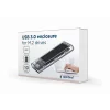 RACK extern GEMBIRD, pt. SSD, M.2, M.2, interfata PC USB-C 3.1, super speed, transparent, &quot;EE2280-U3C-02&quot; (include TV 0.75 lei)