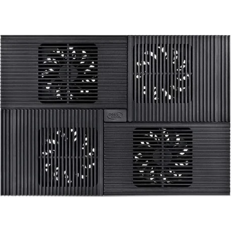 STAND DEEPCOOL notebook 17" MULTI CORE X8, sita aluminiu, 4 x fan 10cm, 2 x port USB, control fan cu 4 setari, design futurist, black, (include TV 1.5 lei), "DP-N422-X8BK"