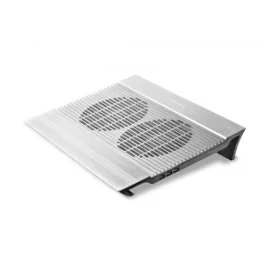 STAND DEEPCOOL notebook 17&quot;, sita aluminiu, 2 x fan 14cm, 4 x port USB, silver,  &quot;N8&quot; &quot;DP-N24N-N8SR&quot; (include TV 0.8lei)