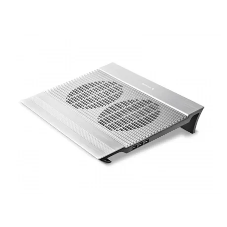 STAND DEEPCOOL notebook 17&quot;, sita aluminiu, 2 x fan 14cm, 4 x port USB, silver,  &quot;N8&quot; &quot;DP-N24N-N8SR&quot; (include TV 0.8lei)