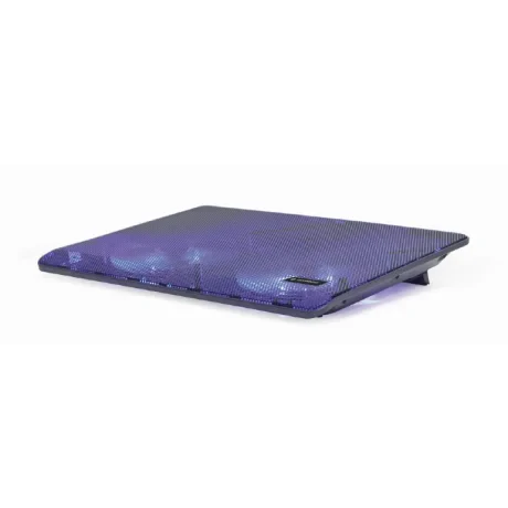 STAND GEMBIRD notebook 15.6", sita metal, fan 2x15cm, LED light, black, ''NBS-2F15-05"