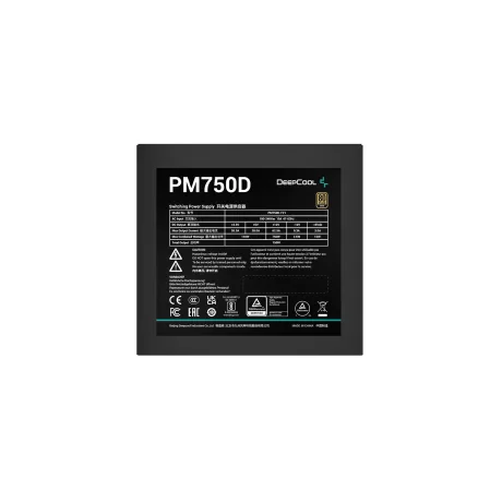 SURSA DeepCool 750W, "PM750D", 80 Plus Gold, fan 120 mm x 1, ATX 12V V2.4, non-modulara, PCI-E (6+2)Pin x 1 x 3, 6 x S-ATA, "R-PM750D-FA0B-EU", (include TV 1.75lei)