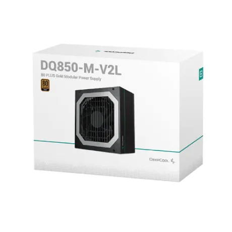 SURSA DeepCool 850W (real), modulara, fan 120mm PWM, 80 Plus Gold, 87~90% eficienta, 4x PCI-E (6+2), 10x S-ATA &quot;DQ850-M V2&quot; &quot;DP-GD-DQ850-M-V2L&quot;,  (include TV 1.75lei)