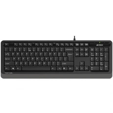 TASTATURA A4TECH, "Fstyler USB", cu fir, 104 taste format standard, USB, negru &amp;amp; gri, "FK10 Grey" (include TV 0.8lei)
