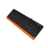 TASTATURA A4TECH, "Fstyler USB", cu fir, 104 taste format standard, USB, negru &amp;amp; portocaliu, "FK10 Orange" (include TV 0.8lei)
